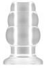 Прозрачная анальная пробка с тоннелем Shots Media BV №51 Large Hollow Tunnel Butt Plug 5 Inch SON051TRA (12,7 см)