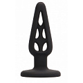 Чёрная анальная пробка Shots Media BV Butt Plug Hollow 1 4 Inch PLU007BLK (10 см)