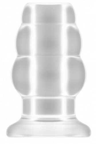 Прозрачная анальная пробка с тоннелем Shots Media BV №51 Large Hollow Tunnel Butt Plug 5 Inch SON051TRA (12,7 см)