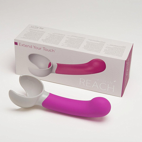 Розовая насадка для массажёра Revel Body Reach RB506-R (14 см, для Revel Body)