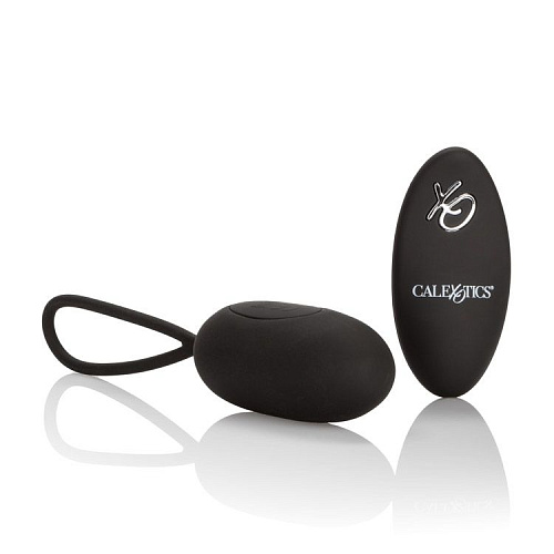Чёрное виброяйцо из силикона California Exotic Novelties Silicone Remote Rechargeable Egg SE-0077-30-3