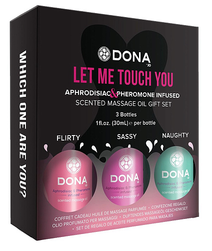 Подарочный набор массажных масел System JO DONA Let me touch you JO40600