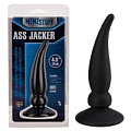 Чёрная пробка для анальной стимуляции Dream Toys ASS JACKER 20690 (12 см)