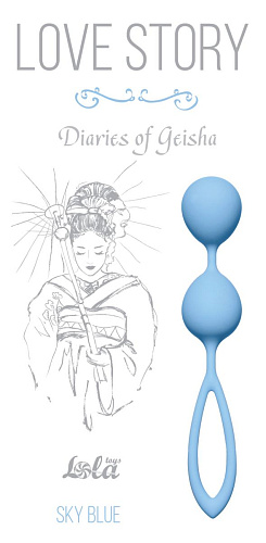Нежно-голубые вагинальные шарики Lola toys Diaries of a Geisha 3005-04