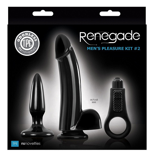 Чёрный мужской набор стимуляторов NS Novelties Renegade Men s Pleasure Kit  #2 NSN-1105-23