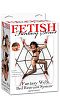 Чёрный с красным набор для фиксаций на кровати Pipedream Fantasy Web Bed Restraint System PD3878-00