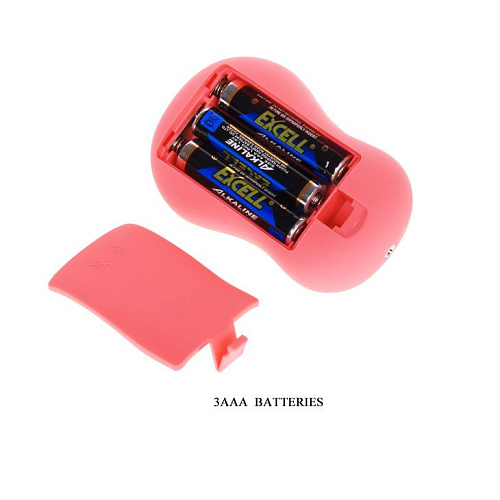 Розовые насадки на палец с минивибраторами Baile BI-035013-0101