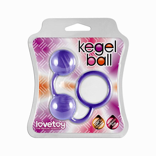 Фиолетовые вагинальные шарики Lovetoy Kegel Ball 46701 purple