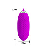 Лиловое пупырчатое виброяйцо с пультом ДУ Baile Joanne BI-014362W-5