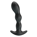Чёрный анальный стимулятор простаты с вибрацией Baile Special Anal Massager BI-040068 (14,5 см)