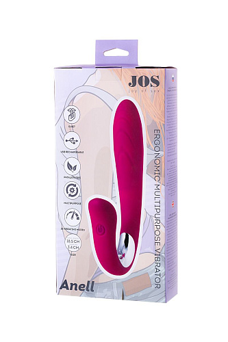 Розовый J-образный вибратор JOS ANELL 783007 (18,5 см)