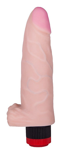 Телесный вибратор с поджатой мошонкой LOVETOY (А-Полимер) ART-Style №9 001407ru (18,5 см)