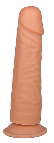 Телесный фаллоимитатор на присоске из нежного геля LOVETOY (А-Полимер) 101100 (17,5 см)