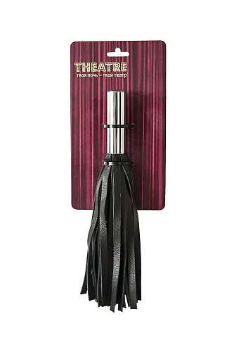 Чёрный кистевой флоггер ToyFa 700037 (29 см)