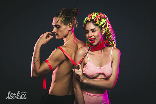 Красный ошейник с поводком Lola toys Circus 1085-02lola