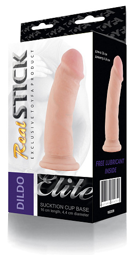 Упругий фаллоимитатор телесного цвета на присоске ToyFa 982039 (16 см)