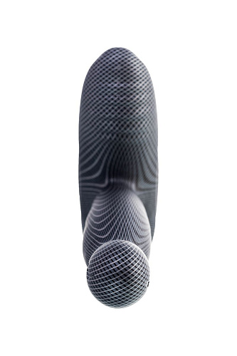 Чёрный вибростимулятор простаты с пультом ДУ Levett Ancus 18001B