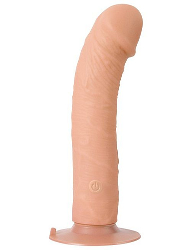 Телесный вибратор на присоске Dream Toys PURRFECT SILICONE ONE TOUCH 21257 (20,5 см)