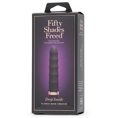 Фиолетовый вибратор с волнообразным стволом Fifty Shades of Grey Deep Inside Rechargeable Classic Wave Vibrator FS-69138 (16,5 см)