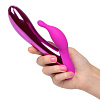 Розовый вибратор-кролик со светодиодной подсветкой California Exotic Novelties Radiance SE-0734-20-3