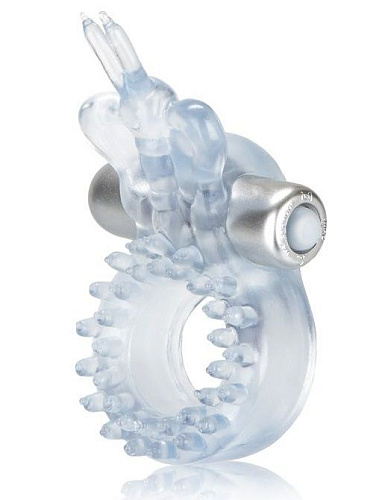 Прозрачное эрекционное кольцо с вибрацией California Exotic Novelties Wireless Butterfly Ring SE-1830-00-3