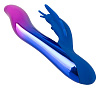 Вибростимулятор с синей клиторальной бабочкой и фиолетовой подсветкой Orion Sparkling Butterfly 05942100000 (19,4 см)