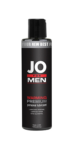 Мужской согревающий силиконовый любрикант JO for Men Premium Warming - 120 мл. System JO JO40380