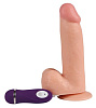 Реалистичный вибратор с пультом управления телесного цвета Real RV10037 (20 см)
