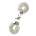 Металлические наручники с белой меховой опушкой Dream Toys METAL HANDCUFF WITH PLUSH WHITE 160025