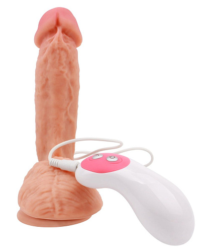 Телесный вибратор-реалистик с пультом Chisa Extreal Sensual Controller CN-221858147 (18,5 см)