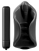 Чёрный мастурбатор с вибрацией Pipedream Vibrating Silicone Stimulator RD500