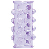 Фиолетовая насадка на пенис с пупырышками Dream Toys BASICX TPR SLEEVE PURPLE 0.7INCH 20679