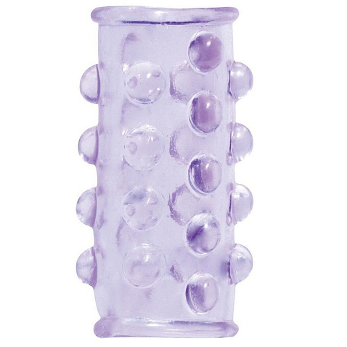 Фиолетовая насадка на пенис с пупырышками Dream Toys BASICX TPR SLEEVE PURPLE 0.7INCH 20679
