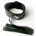 Чёрный ошейник с поводком на карабине Bior toys MLF-90093-1