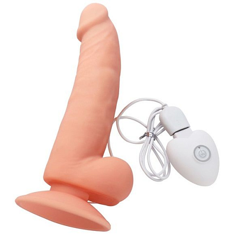 Телесный вибратор Howells SEDUCER 20 Function Spirited Dick 170309Flesh (19 см)