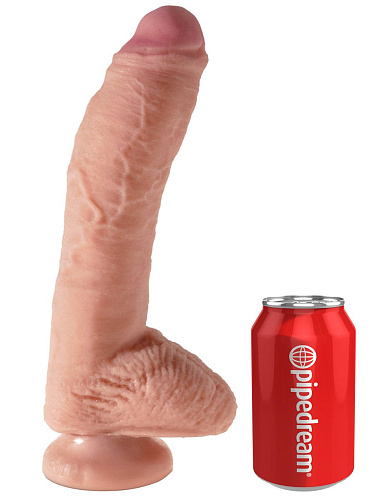 Телесный загнутый фаллоимитатор Pipedream Dual Density 10 Cock PD5709-21 (25,4 см)