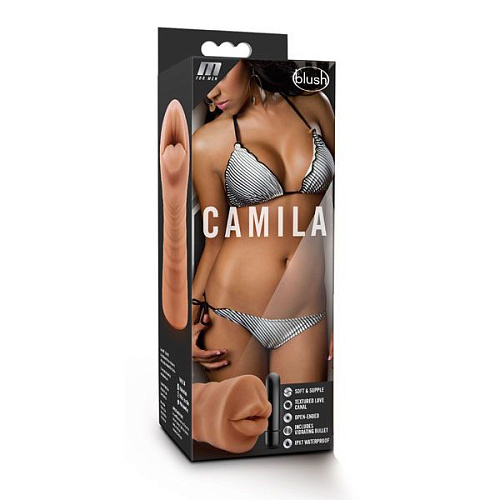 Кофейный мастурбатор-ротик Blush Novelties Camila  BL-73527