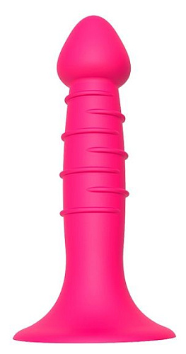 Розовая анальная пробка-фаллос Dream Toys SPIRAL PLUG 21439 (13,5 см)