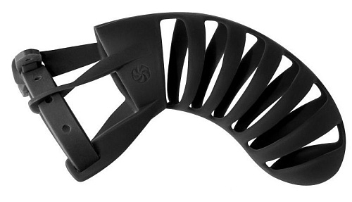 Мужской пояс верности чёрного цвета Lola toys Romello 1166-01lola