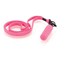 Розовая вибропулька с ремешком на шею Sexus 931010-3 (6 см)