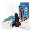 Коричневый вибратор Howells 10 Mode Vibrating 7 inch Realistic Cock 84007 brown (17,8 см)