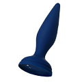 Синяя анальная вибровтулка с пультом ДУ ToyFa OPlay Unico 221001 (13,5 см)