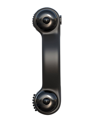 Чёрное эрекционное с двумя виброэлементами кольцо Pipedream Magic Touch Couples Ring PD5906-23