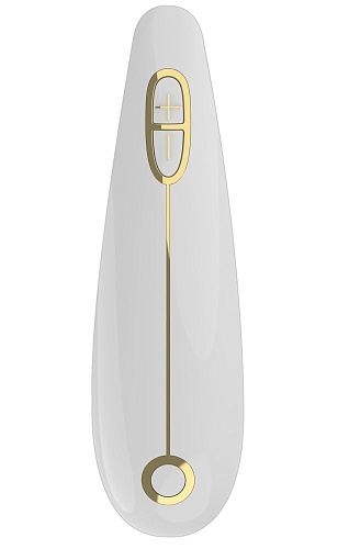 Чёрно-белый бесконтактный стимулятор клитора Womanizer +size 0588628