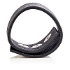 Кожаная утяжка для пениса чёрного цвета California Exotic Novelties Double Wide Leather Strap SE-6843-10-2