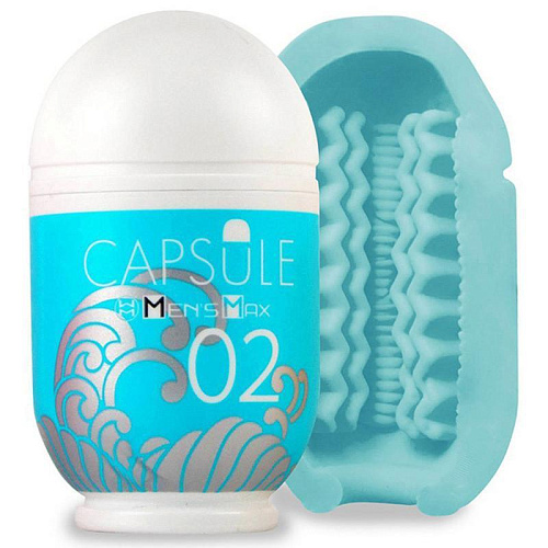 Мастурбатор в голубом цвете Men sMax Capsule 02 SAZANAMI ET09