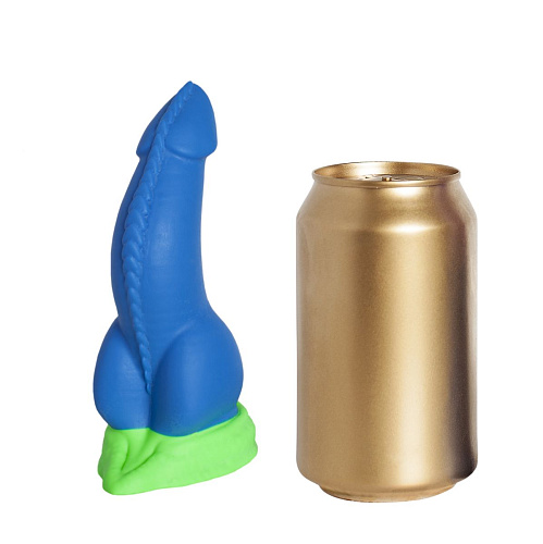 Синий фаллоимитатор Erasexa «Дракон Эглан» Mini zoo81