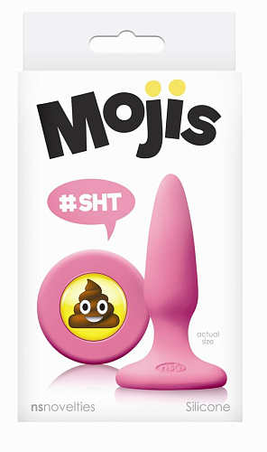 Розовая силиконовая пробка NS Novelties Emoji SHT NSN-0511-04 (8,6 см)