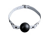 Кляп-шар на белых кожаных ремешках Sitabella 3091-3