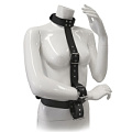 Чёрный комплект для фиксация рук RESTRAINT BODY HARNESS WITH COLLAR Dream Toys 21335